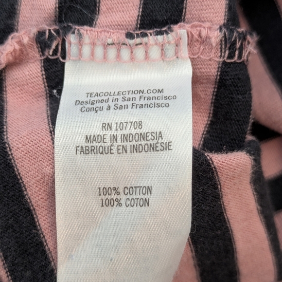 Tea Collection Stripe Ruffle Shirt 2 - Picture 5 of 5